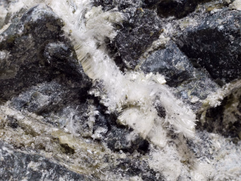A close-up view of asbestos fibers in your HVAC system